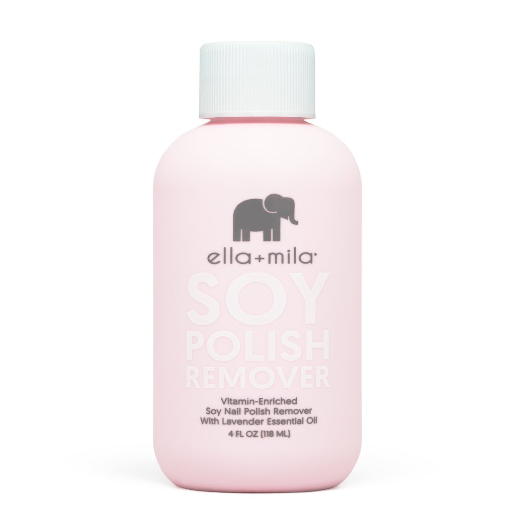best Nail Polish Remover | Ella Mila Soy Nail Polish Remover,Best For Natural Fingernail, Non Acetone & Alcohol Free, With Lavender Essential Oil, Contains Vitamins A, C, E 